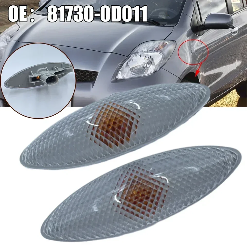 White ABS LED Turn Signal Light Light pre Echo pre Vitz pre Yaris hatchback 81730-0D011 pre Toyota pre Echo 1999-2005