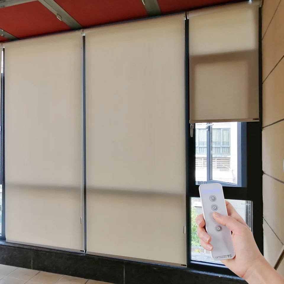 Wi-Fi Alexa Zigbee Control StMart Roller Roller Railds Custom Size Curtains pre obývaciu izbu odolná dekorácia bezpečnosti detí