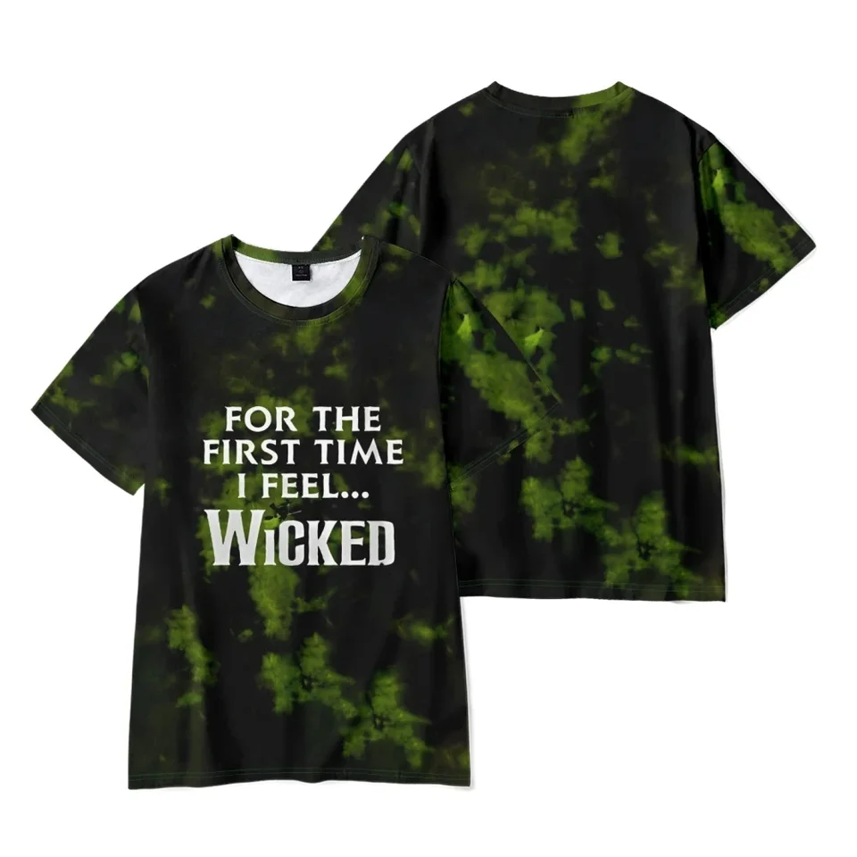 Wicked the Musical 3D Print T košeľa Ženy/muži Summer O-krk na krátky rukáv Funny tričko Elphaba Graphic TEES nadmerné ulice Streetwear