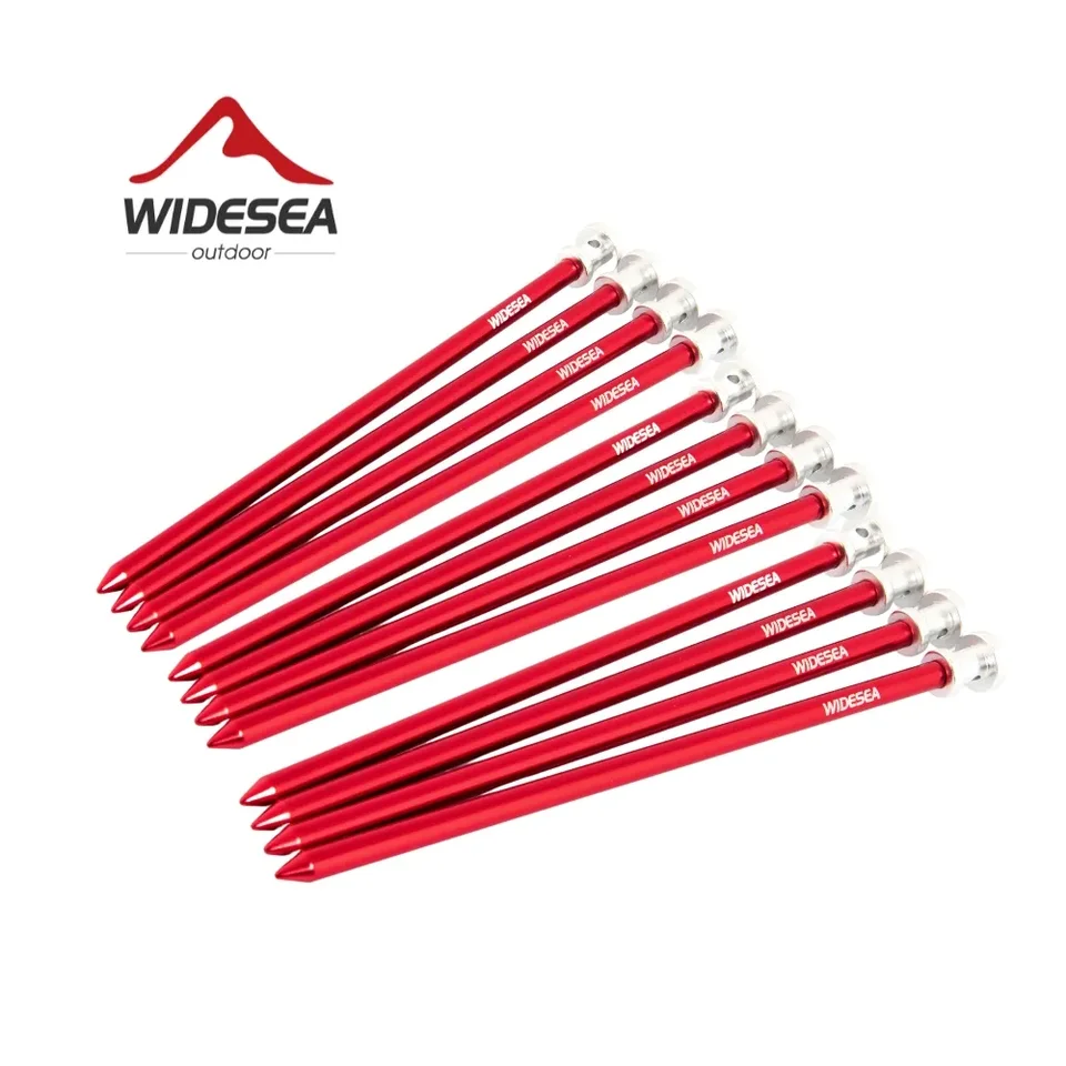 Widesea Camping 16ks/Set Stan Pegs Stakes nechty pre tvrdú snehovú podlahu vonkajšie doplnky prístreškov