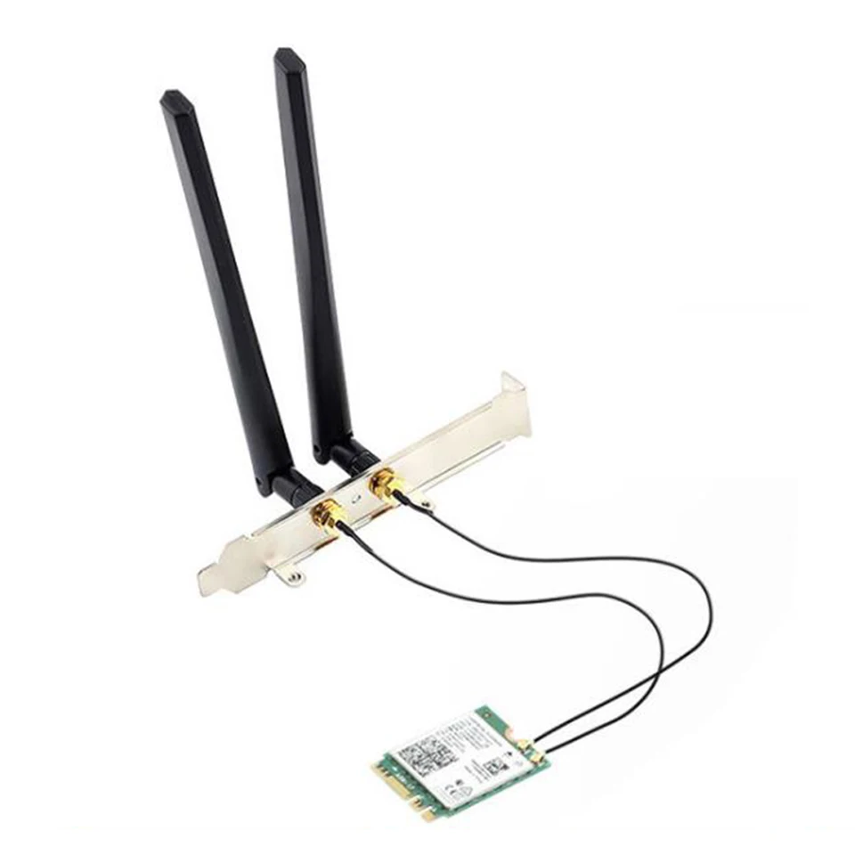 WiFi 6e Desktop Kit pre Intel AX210 Bluetooth 5.2 WiFi karta 802.11ax 2,4 GHz/5GHz AX210NGW Wi-Fi 6 Adaptér s anténou s anténou