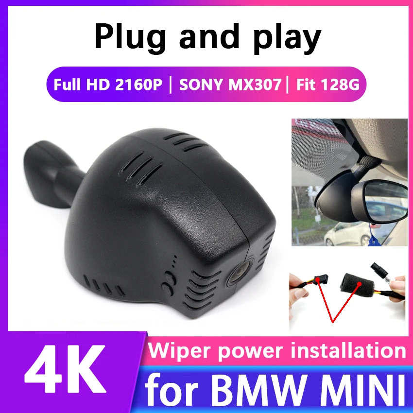 WiFi DashCam Car Recorder pre BMW Mini Cooper R50 R53 R55 R56 R60 F60 F56 F57 F55 F54 Clubman Countryman CABRIO CAR CAR DVR Recorder
