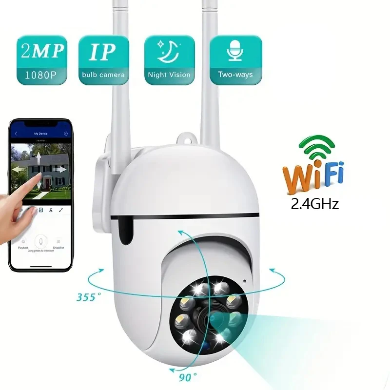WiFi Dozorné kamery IP kamera HD 1080p IR IR Full Color Night Vision Bezpečnosť ochrany pohybu obojsmerne zvuková vonkajšia kamera