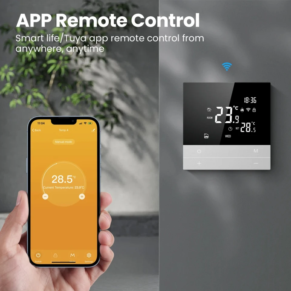 WiFi Smart termostat ， Ovládač podlahy/vykurovacej vody/plynového kotla pre, Alexa, Alice