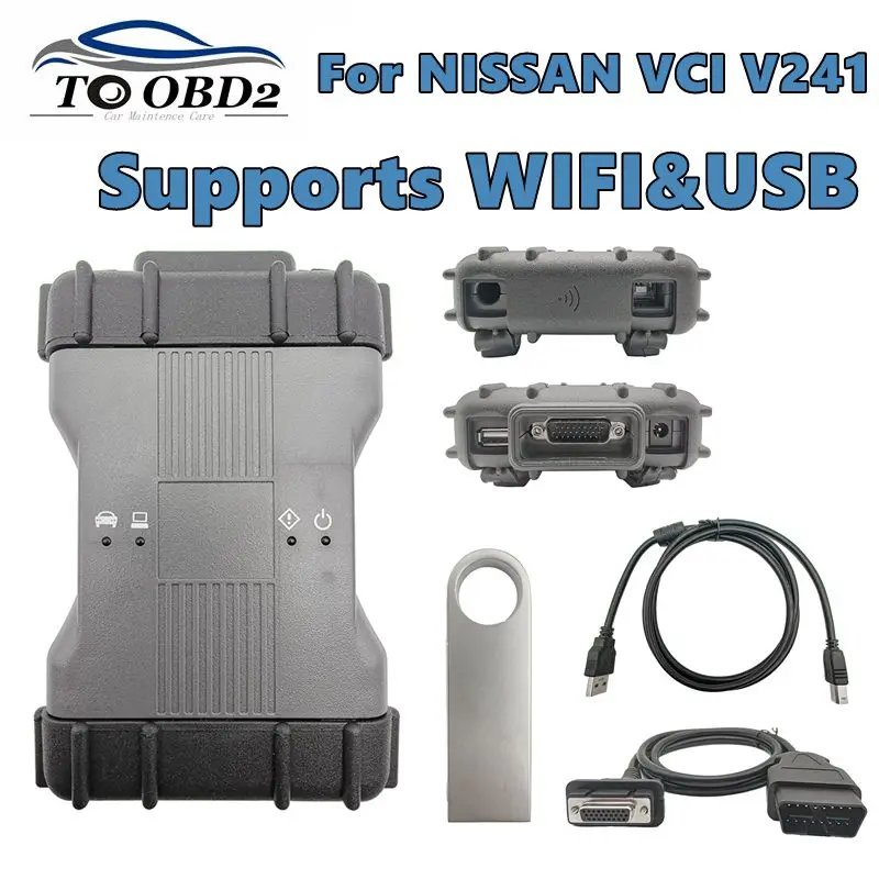WiFi USB V241 pre Nissan VCI OBD2 Immobilizer Key Programming Consult 3 Plus pre diagnostické rozhranie Infiniti Car Diagnostické rozhranie