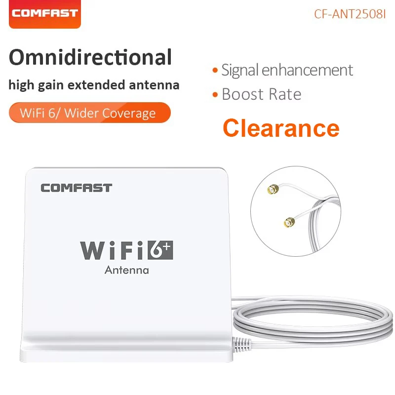 WiFi6 Dual Band Omnirectional High Gain Extension Anténa Magnetická základňa s predĺženým káblom 1,5 m pre adaptér WiFi Router PCI-E Adaptér