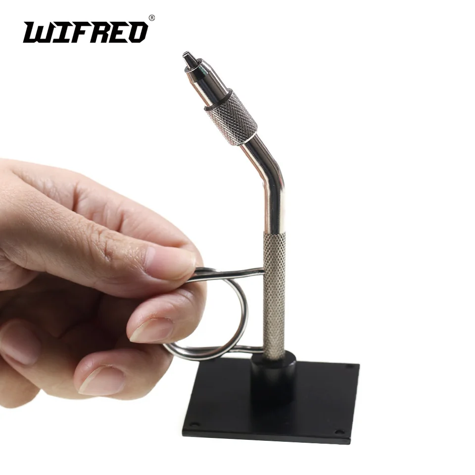 Wifreo 1pc Mini Fly Vise Vise Prenosná zliatina zliatiny na zliatinu Nástroj na cestovanie vonkajším rybárskym rybárskym náradím
