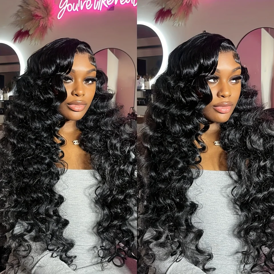 Wigirl 220% Loose Wave 13x6 HD Lace Front Human Vlasy Parochne Brazílske 30 40 palcov 13x4 Deep Curly Wave Lace Čelná parochňa pre ženy