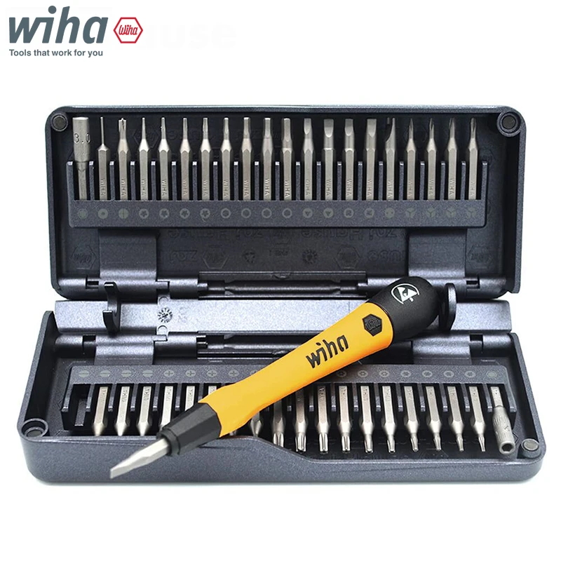 Wiha Zai Hause 44624 40 IN1 ESD Micro Precision Magnetic Screwdriver Bit Set Matica Driver s predĺženou tyčou Z6901C4