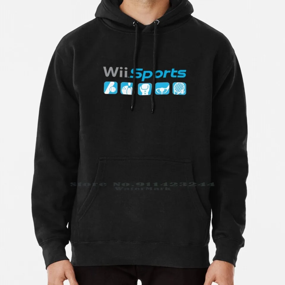 Wii Sports Hoodie Sweater 6xl Cotton Wii Sports Wii Bowling Tennis Golf Baseball Boxing Dámsky