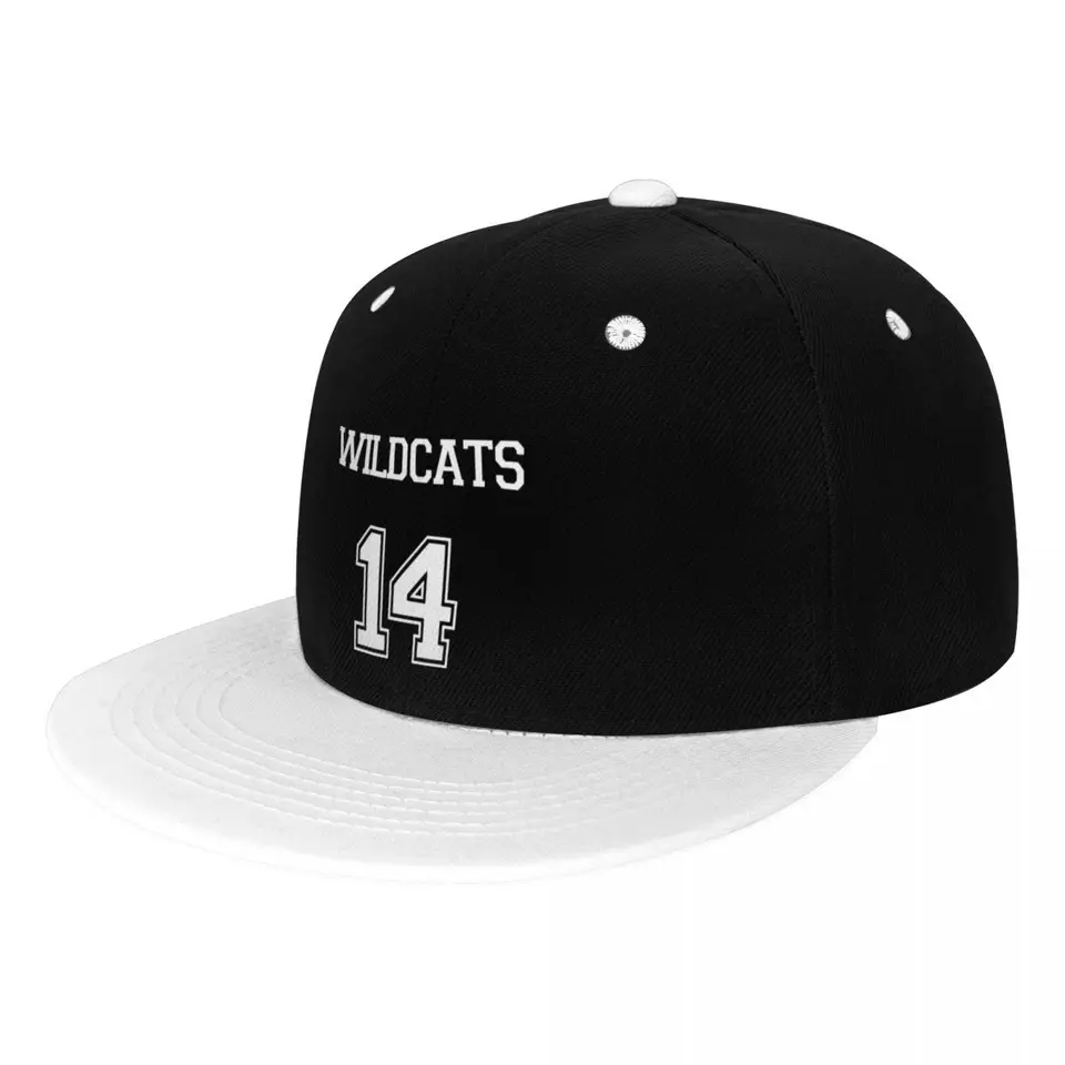 Wildcats Troy Bolton High School Musical Baseball Caps Hip-Hop Hats Outdoor nastaviteľný klobúk slnečnice