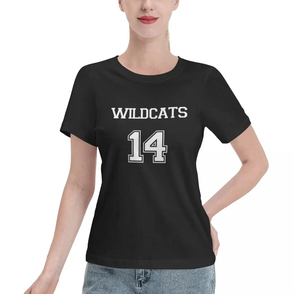 Wildcats Troy Bolton High School Musical Tee-Shirts bavlnené tričká Dám