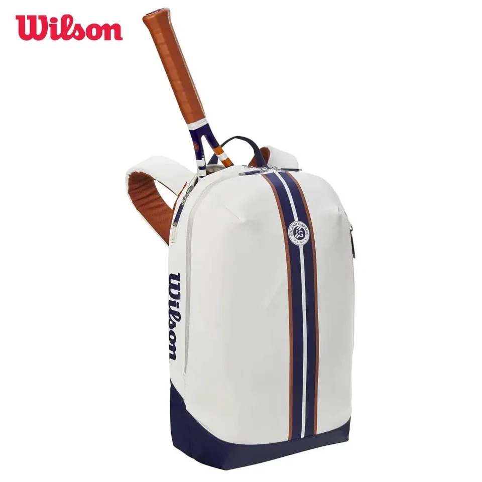 Wilson 2023 Roland Garros Super Tour tenis batoh s raketovými vreckami s čiastočnými raketovými priestormi elegantný dizajn