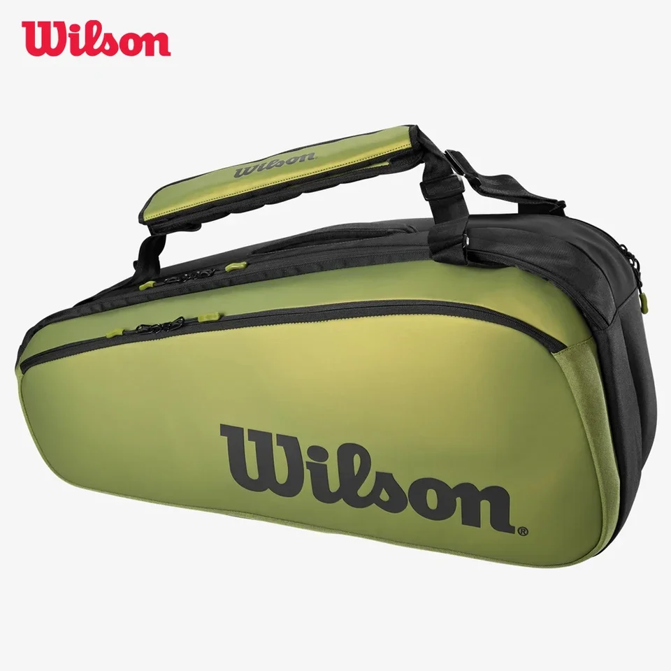 Wilson Blade Super Tour V8 Veľký priestor 9 Pack Tennis Bag Green Professional Equipment Racet Bag pre tenisovú raketu WR8016701001