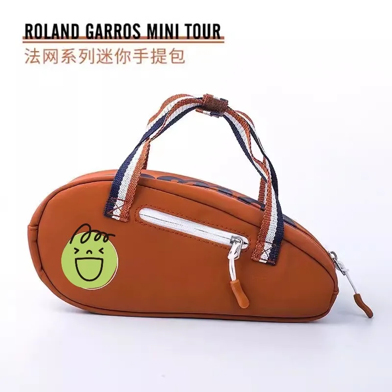 Wilson French Open Roland Garros Tennis Mini Bag Toaletry Bag Pu Leather Little Hand Bag Mini cestovná taška Racquet Sports