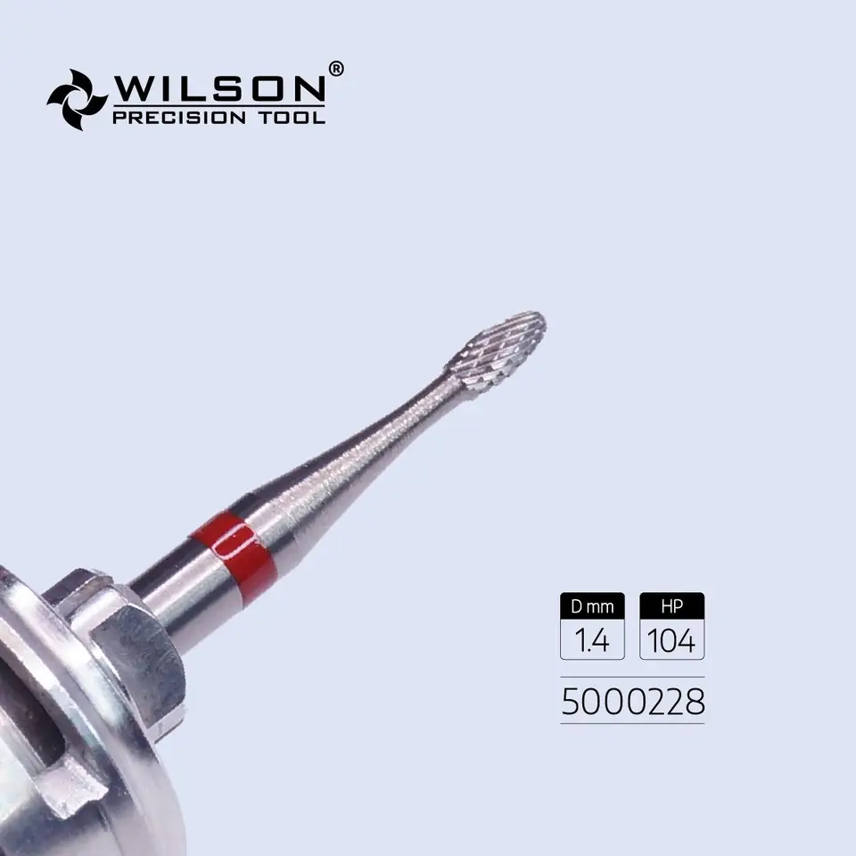 WilSondental Burs 5000228-ISO 277 140 014 Zubné zubné burzy volfrámu na orezávanie kovu/akrylu