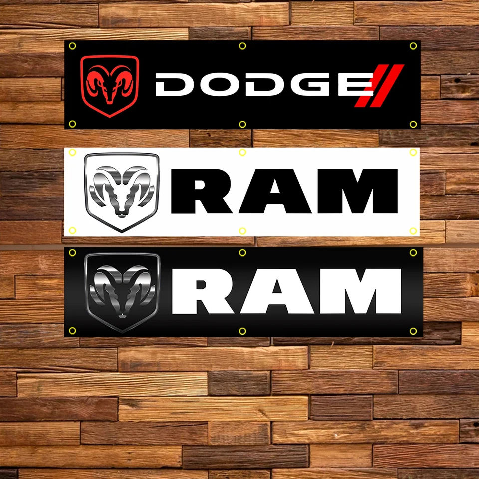 Winbanner 2x8 FTS RAM Flag Polyester Printed Banner Interiér dekorácie preteky