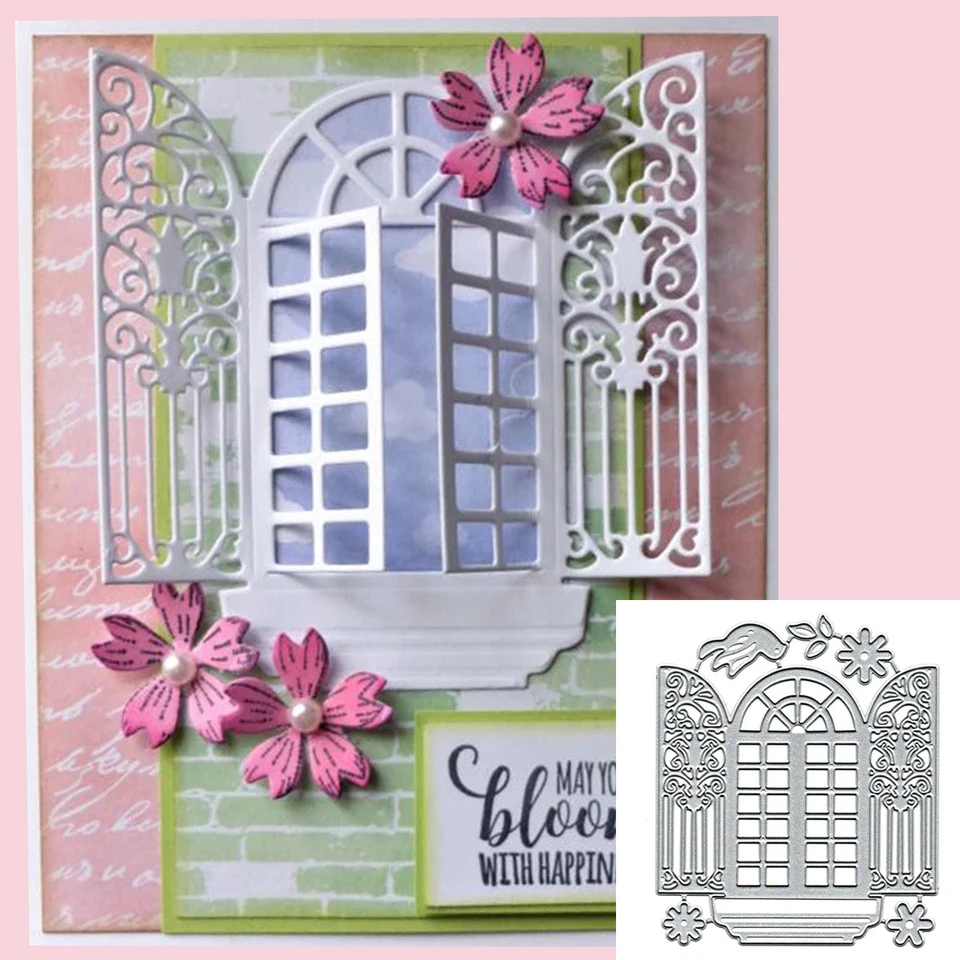 Windows Metal Cutting Die Dekoratívne scrapbooking Craft Photo album papierová karta Art DIY Reflexing