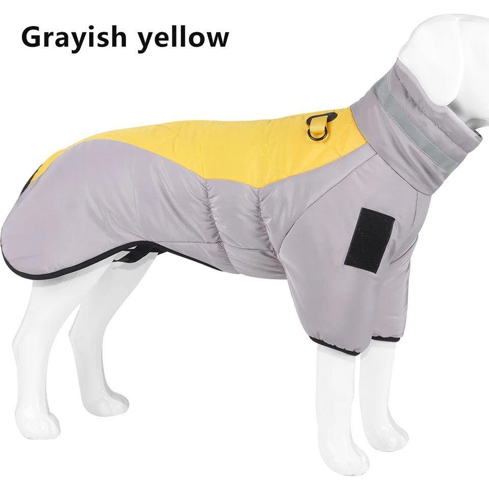 Windproof Coat Winter Dog Coats Outdoor Warm Cape Typ Reflex s názvom Pes Sticker Pet Clother