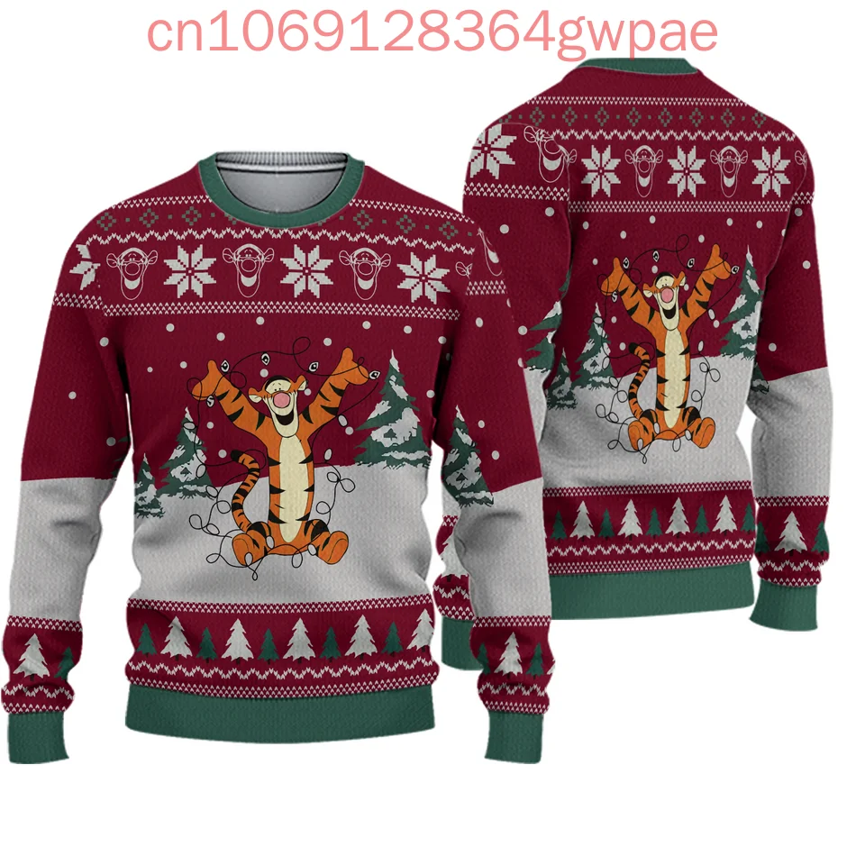 Winnie the Pooh tigger Ugly Swater Disney Ugly Vianočný sveter vianočné darčeky móda škaredý vianočný sveter