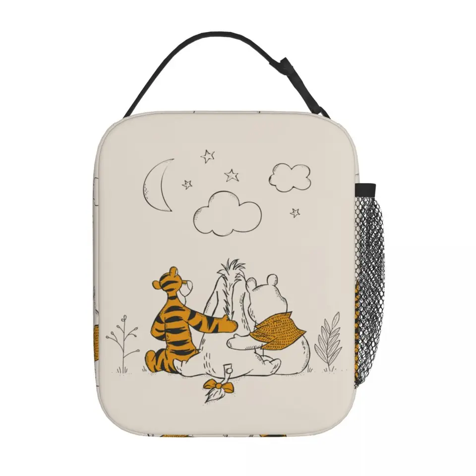 Winnie the Pú eeyore Tigger Izolované obedové tašky s vysokou kapacitou jedla na obedovú tašku obedový box Tote College Food taška