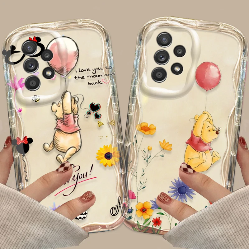 Winnie the Pú pre Samsung A55 A54 A53 A52 A35 A34 A33 A32 A25 A24 A23 5G Wave Oil Funda Case Case