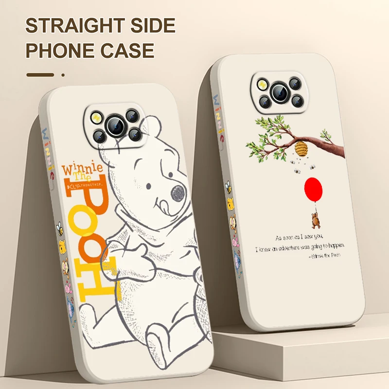 Winnie the Pú v balóne pre kryt Xiaomi Poco pre x4 x3 f4 nfc m6 m5 m4 m3 gt s pro tekutina ľavé lano 4G 5G telefónne puzdro