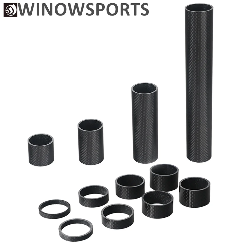 Winowsports 3k lesklý matný matný rozprávač na bicykli 20 mm 30 mm 50 mm 60 mm 70 mm 80 mm 90 mm 100 mm 200 mm vidlička 28,6 mm