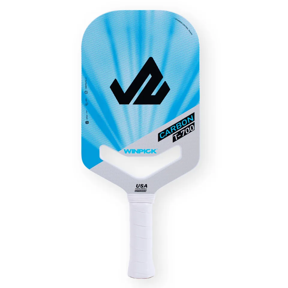 Winpick Thermoformed Pickleball Paddle Raw T700 uhlíkový povrch s vysokou štrkovou a rotáciou unibody bezdrôtový dizajn pickleball rakety