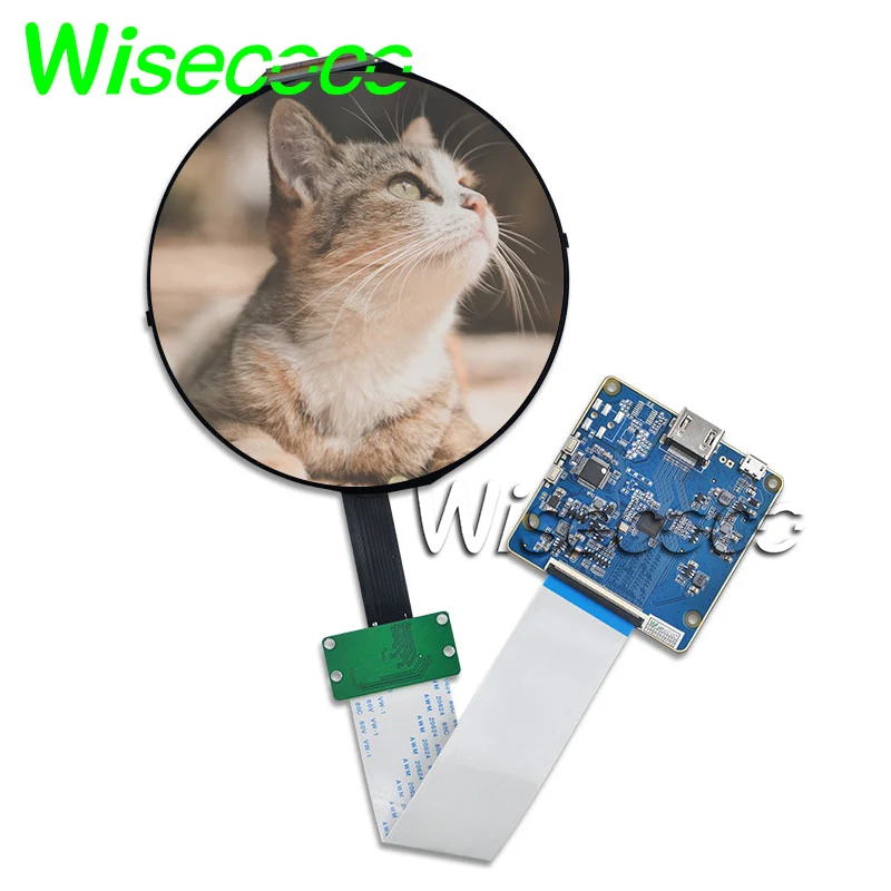 WisecoCo 5 -palcový okrúhly LCD Screen TFT Circle IPS Display Automotive 1080*1080 MIPI Ovládač ovládača pre Raspberry Pi