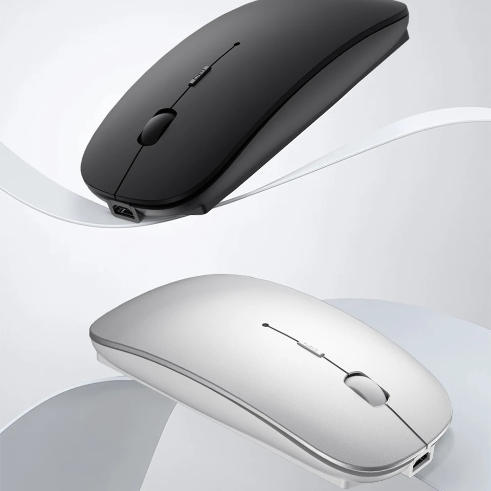 Wiwu najnovšia bezdrôtová myš 2.4g pre zariadenie iOS/Windows/Android 1600DPI Mouse USB-C Nabíjací port Lightweight Prenosná myš