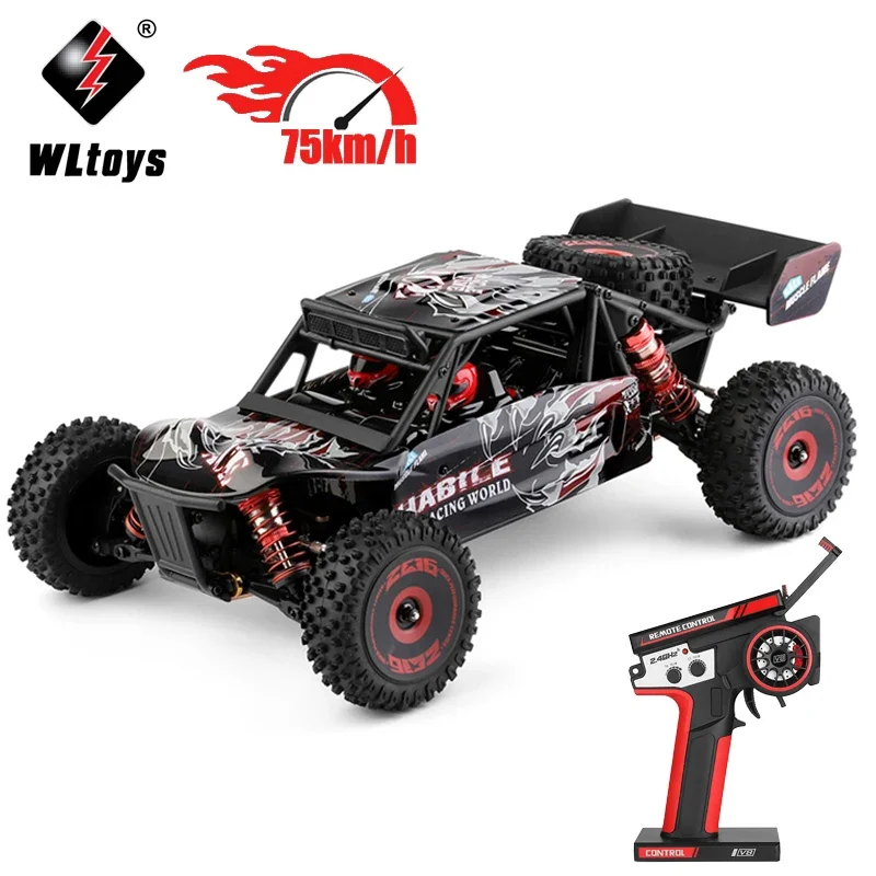 WLToys 1/12 124016 RC CAR 75 km/h vysokorýchlostný diaľkový ovládací vozík 124018 55 km/h 4wd terénne driftové lezecké závodné vozidlá 3000 mAh