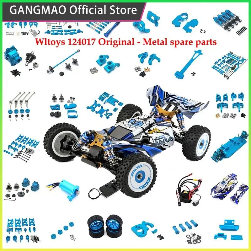 WLTOYS 1/12 124017 124019 124007 Kovový hnací hriadeľ CVD Dogbone Diferenciála Pohárové diely RC Crawler Parts Auto Príslušenstvo