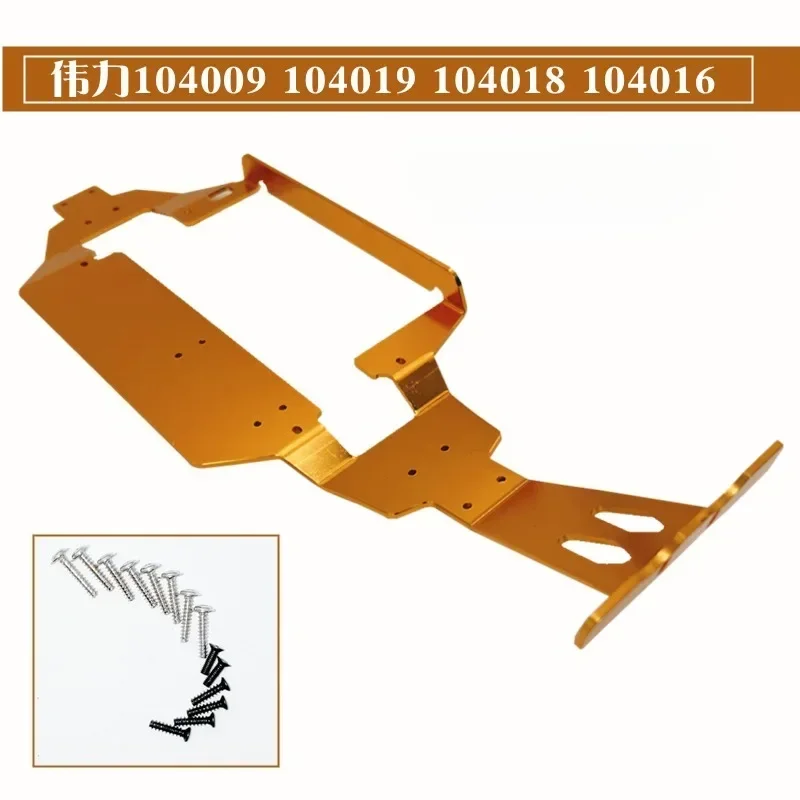 Wltoys 104009 104016 104018 104019 RC Časti automobilov Upgrade kovový podvozok