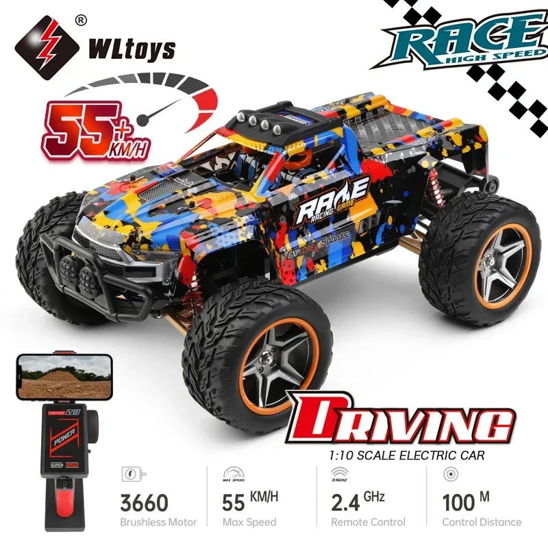 Wltoys 104016 104019 1/10 4x4 Diaľkové ovládanie vozíka 4WD 55 km/h Of-road Drift Profesional zliatiny RC CAR vs WPL C24 HORKY