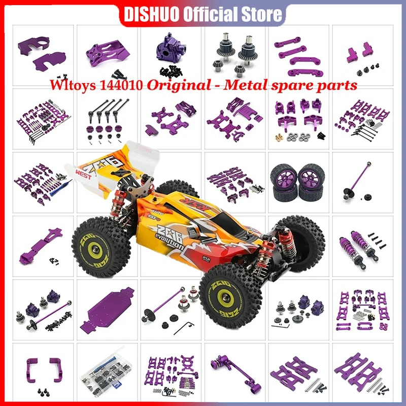 WLTOYS 144001 144002 144010 124007 124016 124017 124018 124019 All-kovový diferenciál RC Upgrade Parts príslušenstvo