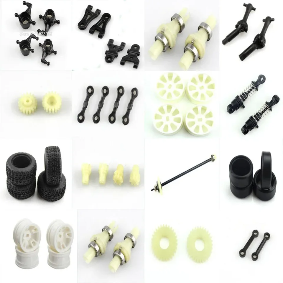Wltoys A202 A212 A222 A232 A242 A252 1:24 RC Náhradné diely Automobily Všetky diely Sada prevodových tlmičov tlmič hriadeľa hriadeľa hriadeľa pneumatiky atď.