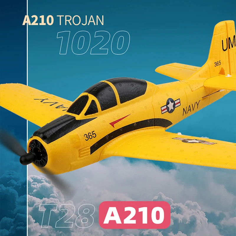 WLtoys A210 T28 Trójske diaľkové ovládanie klzáka 4CH aerrobatického lietadla Fixtený model Fixné krídlo pre dospelých a detskú hračku
