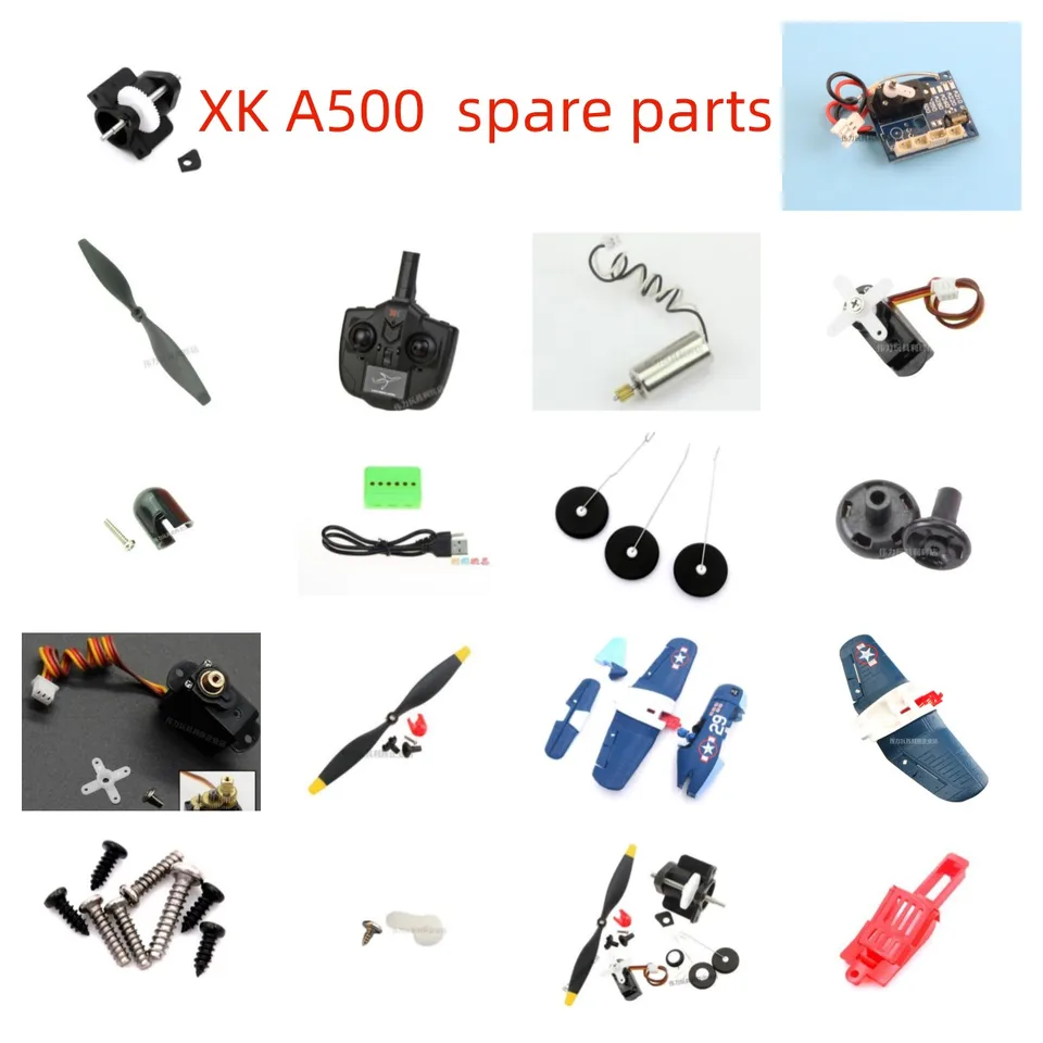 WLtoys XK A500 RC RC diaľkové riadené rovina náhradné diely hlavná doska skrutkovacia plocha motor Motor prevodové čepeľ prevodové ovládanie atď.