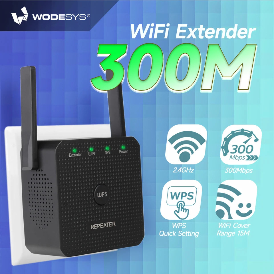 Wodesys 300 Mbps Wireless WiFi Repeater WiFi Router 2.4g ACCITUM