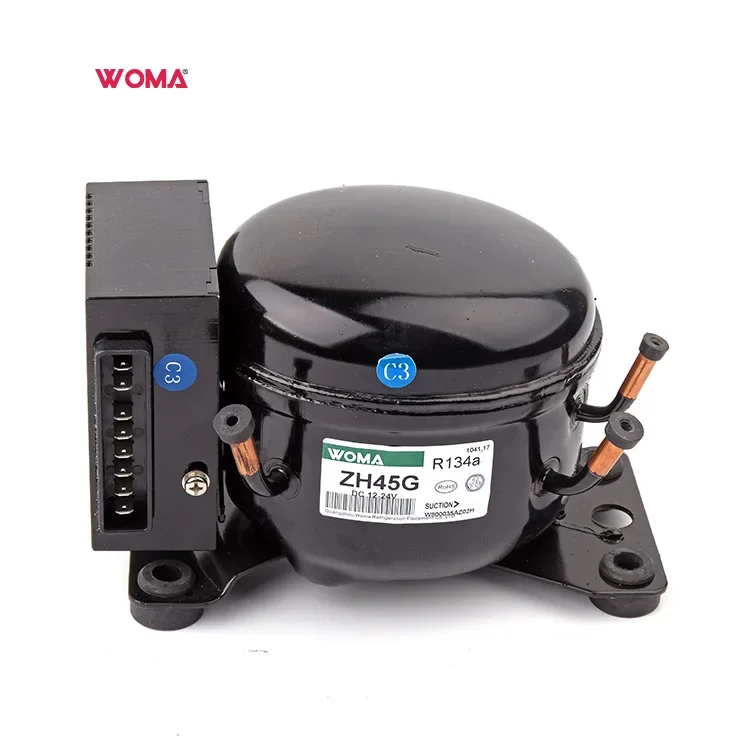 WOMA R134A ZH45G Solar Power Freezr Mini chladnička DC Motor Compressor pre prenosný kompresor chladničky