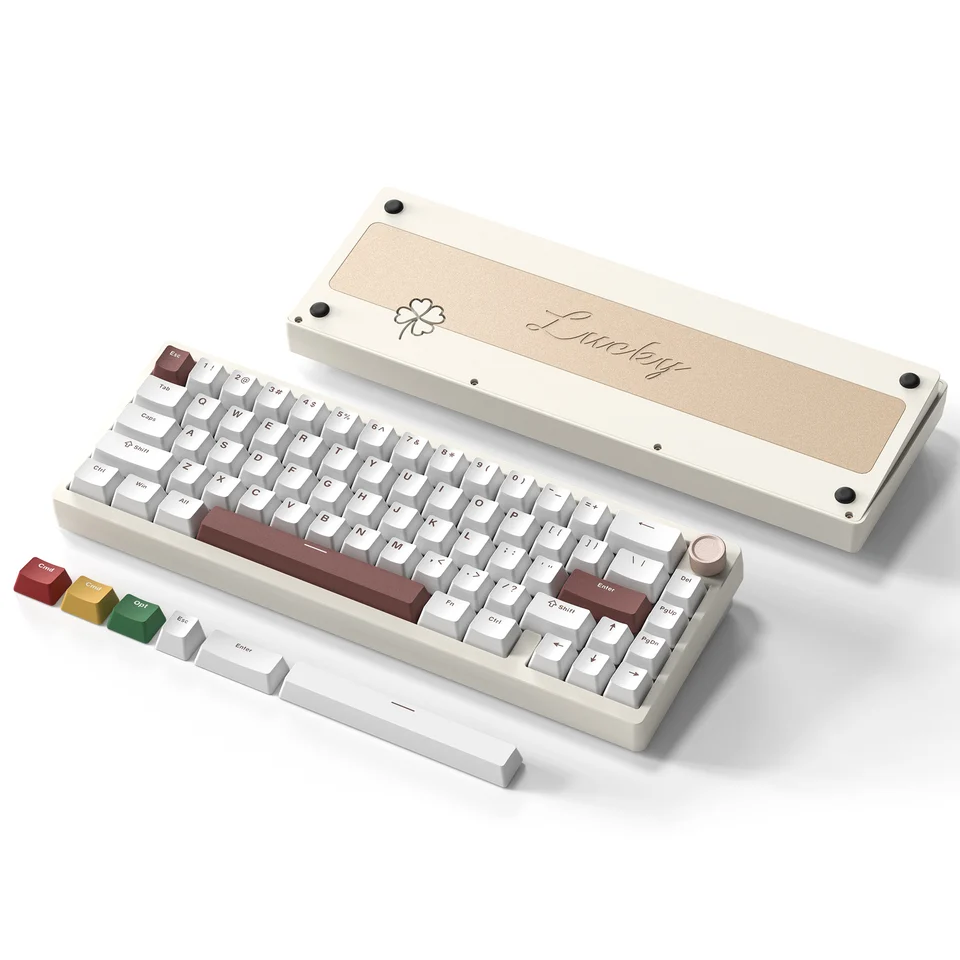 WOMIER SK65 65% Hliníková zliatina Shell Gaming Mechanická klávesnica bezdrôtová klávesnica Tri-režim Hot Swap Gasted Tesnená klávesnica RGB Klávesnica