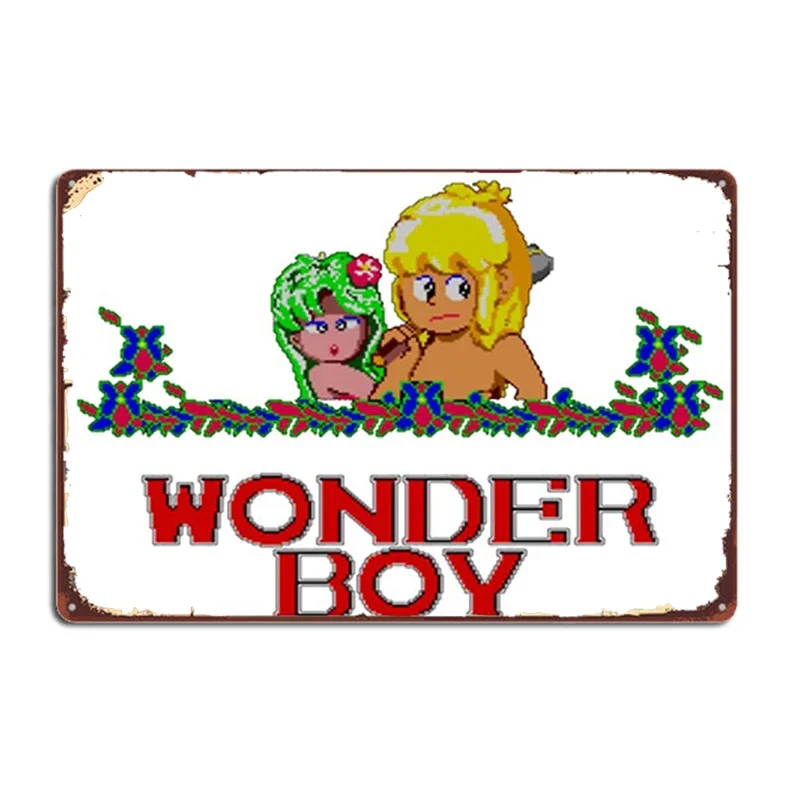 Wonder Boy Metal Signs Wall Pub Garage Vytvorte plakety plechov