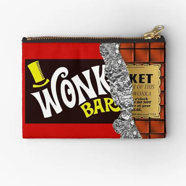 Wonka je zlatá vstupná čokoládová vrecká na zipsové vrecká Čisté balené spodné prádlo nohavičky