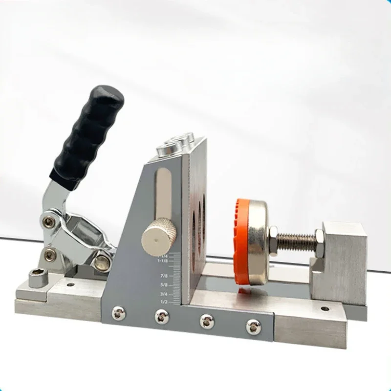 Wood Working Couktive Hole Punch Locator Locator Jig s vreckovým prípravkom na predné spredu