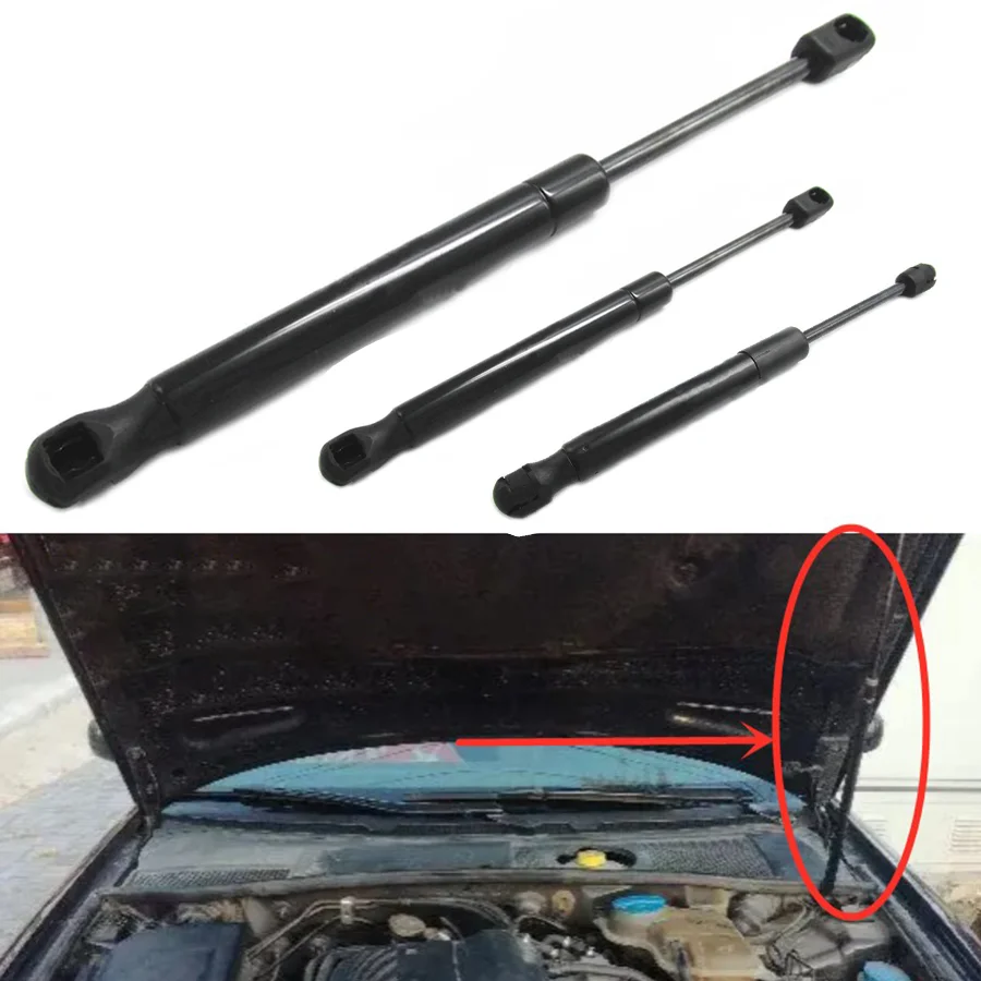 Wooeight 1pc Cover Motor Cover Hydraulic Rod for Audi A4 A6L C6 A8 Q3 Q5 Q7 Automatické predné kapucňa Podporné pružinové šokové tyče