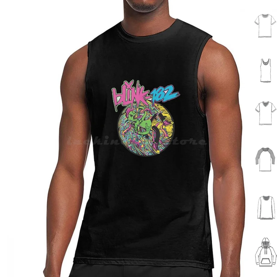 Workaholics Blink 182 Tops Tops Tlač bavlny Blink 182 Punk Music Pun Punk Blink Emo Band 182 Tom Delonge Blink 182