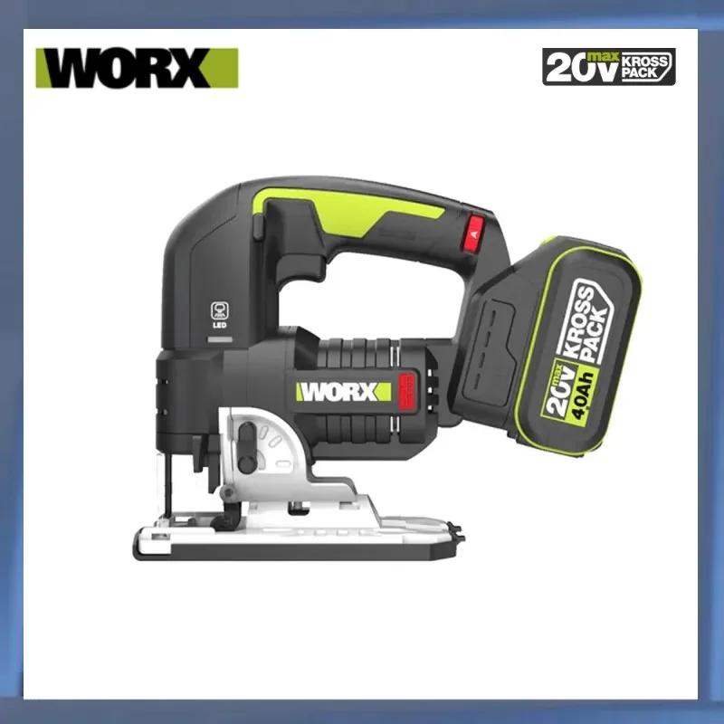 WORX WU550 Brushless Electric Electric PILA 20V lítiová krivka nabíjanie Drevená rezačka 20V （bez batérie a nabíjačky）