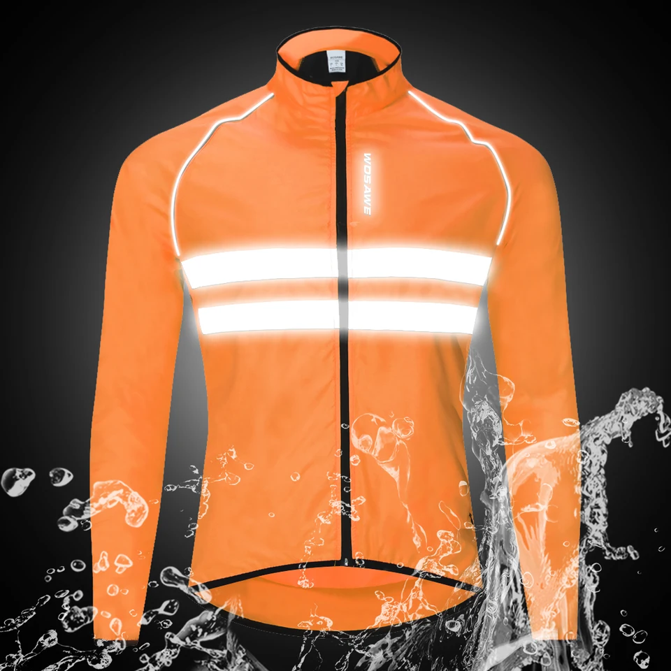 Wosawe pánske cyklistické veterné bicykle MTB Bicycle s dlhým rukávom Dress Dress Water odolný voči vonkajším športovým bicyklom odevy cyklistický plášť