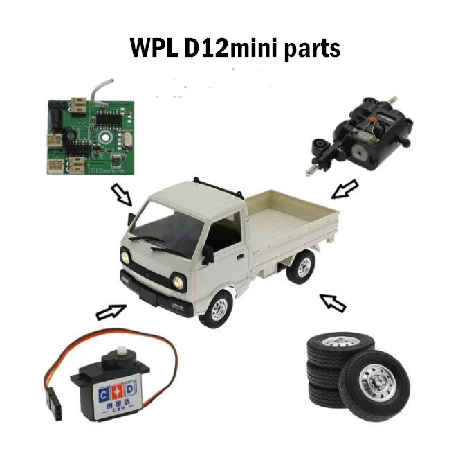 WPL D12Mini RC CAR originálne náhradné diely PNIPODÁRSKA PRÁCA PRÁCA MOTOR Motor